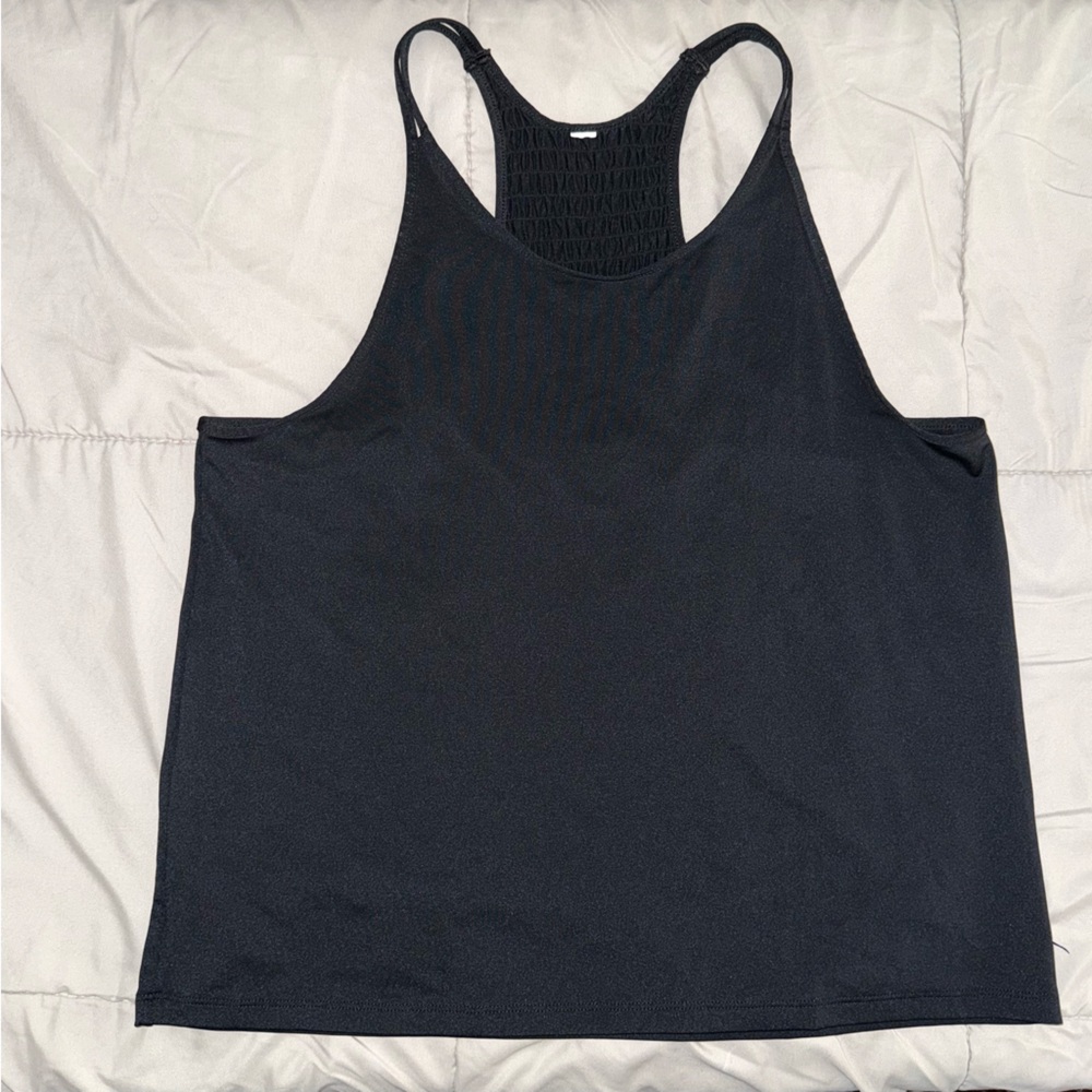 Under Armour Active Tank Black Racerback Tank Top Sz Large